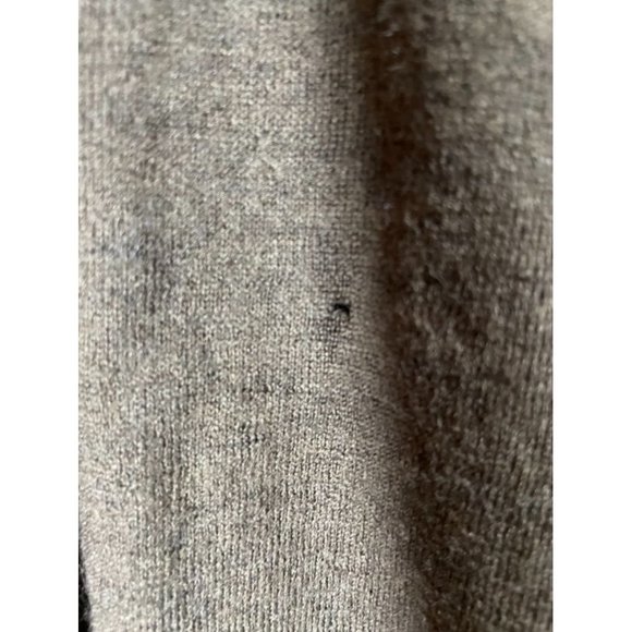 Banana Republic - Brown Knit/White Stripe V-Neck Long Sleeve Sweater - Size L - Picture 2 of 5